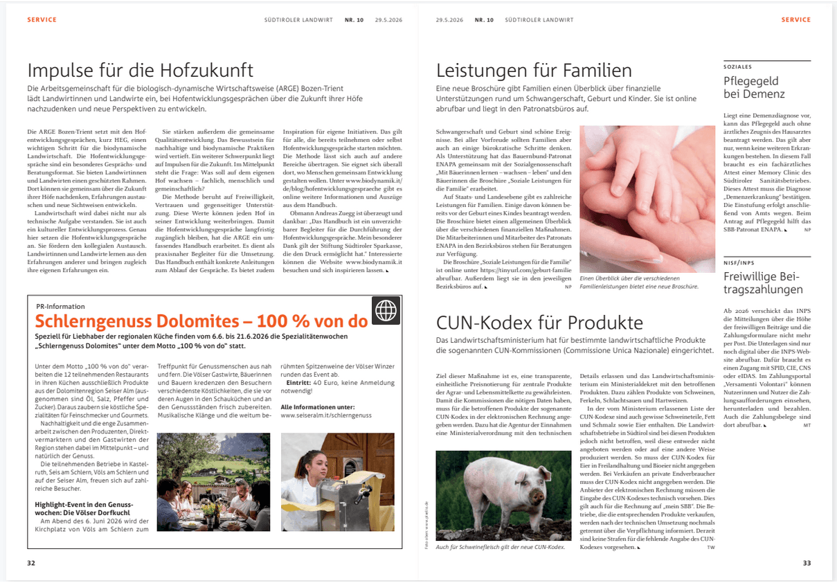 Hofentwicklungsgespräche - Artikel Landwirt Mai 2026
